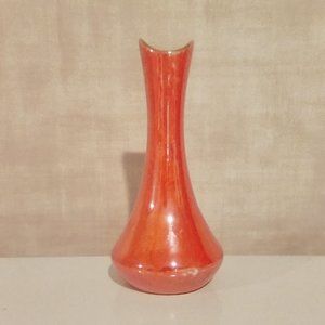 Orange & Gold 7" Vase ELYNOR CHINA